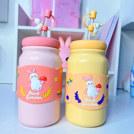 كوب ارنب كيوت بحجم  الكبير🌸💕💖🧸