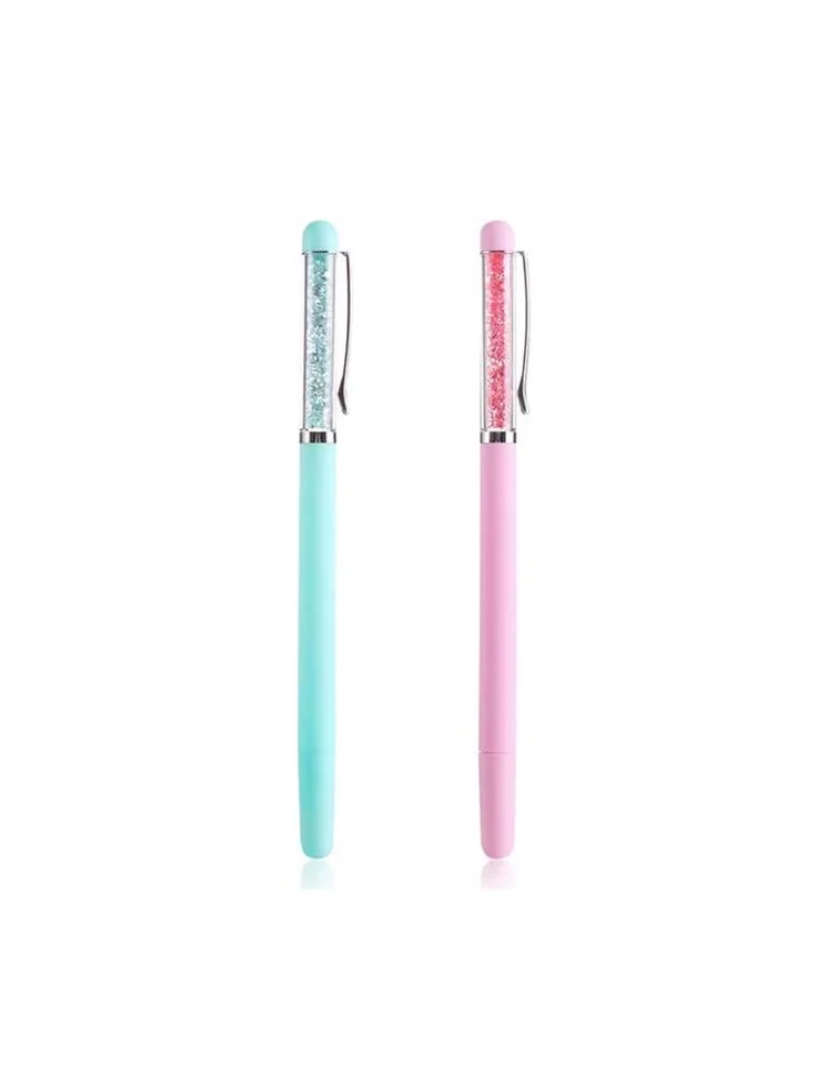 قلم الاحجار 💖💕🌸   gem stone gel pen