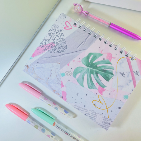 notebook flamingo🤍✨✨🌸