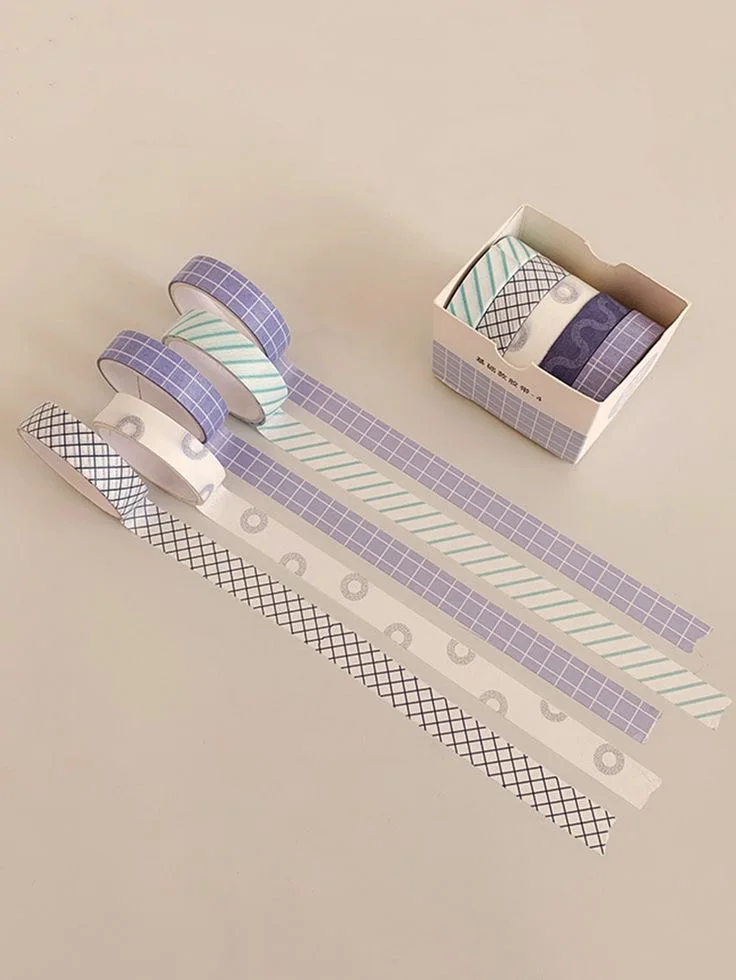 washi tape💛🧡💜💙💚  شريط بنترس الاصق🌸💕💕💕