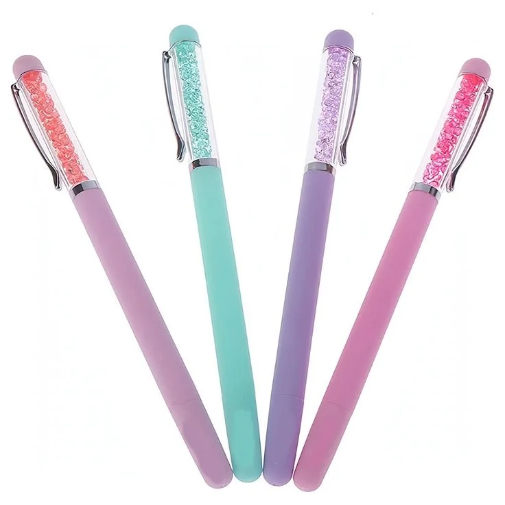قلم الاحجار 💖💕🌸   gem stone gel pen