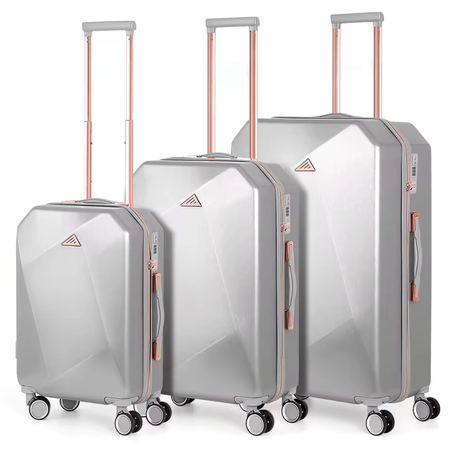 3PCS Luggage Set ABS Hardside Travel Luggage with Spinner TSA for Business Trip ABS Travel Luggage Set
