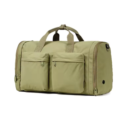 AJI Folding Travel Bag Large Capacity Fashion Weekend Bag Handle Bag Lightweight Sports Gym Bag With Separate Shoe Compartment