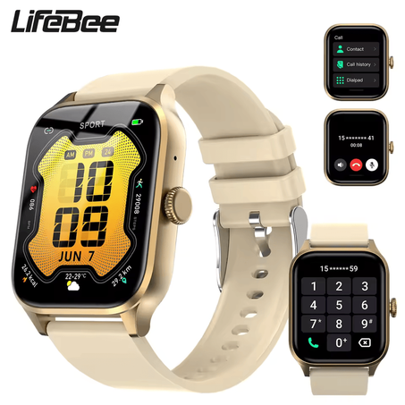 LIFEBEE Smart Watch for men women (Answer/Make Calls), 1.85Inch Wireless