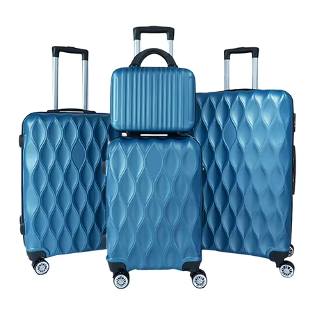 4 Pcs/Set Suitcase Set Different Sizes Large Hard Shell Waterproof Telescopic Handle Spinner Wheel TSA Lock 14/20/24/28 Inch