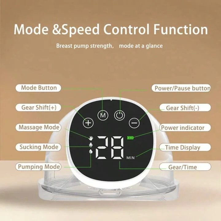 • مضخة حليب لاسلكية للرضاعة الطبيعية