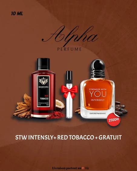 10 ml Red Tobacco Intense + STW Intensly + 10 ml Gratuit
