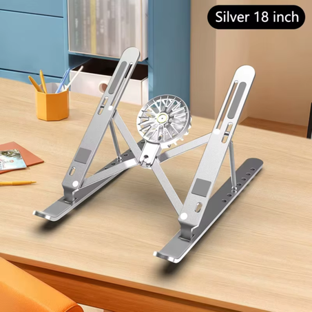 حامل الحاسوب المحمول المعدني القابل للتعديل