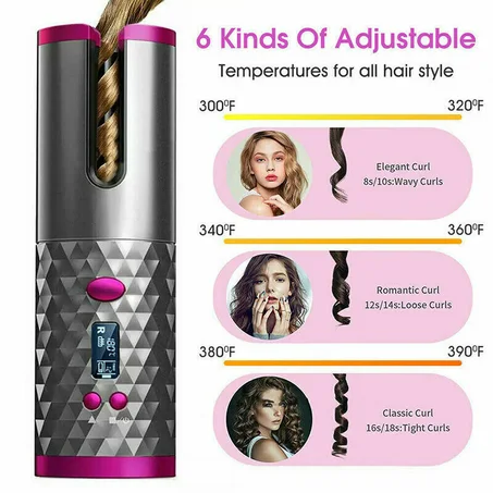 Cordless Automatic Hair Curler
