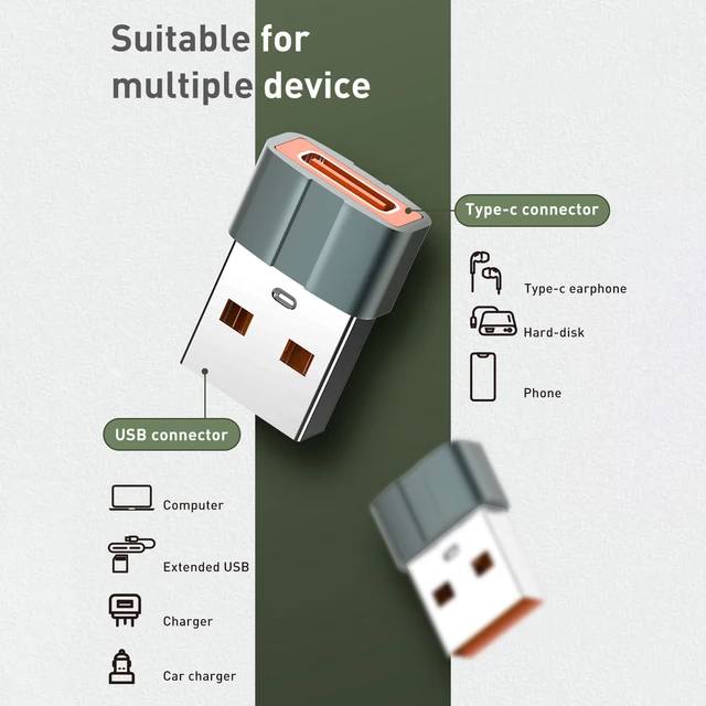 ldnio LC150 USB C Female To USB Male Adapter Allumunuim