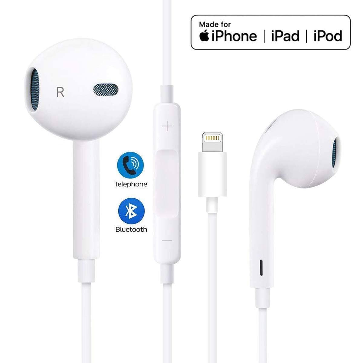 Écouteurs bluetooth AVEC MICRO pour iPhone 13/12 /11/7/8/X