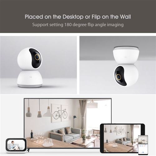 XIAOMI Mijia Mi Home Security caméra IP intelligente 1080P HD WiFi 360 Angle Vision nocturne panoramique, Sécurité,