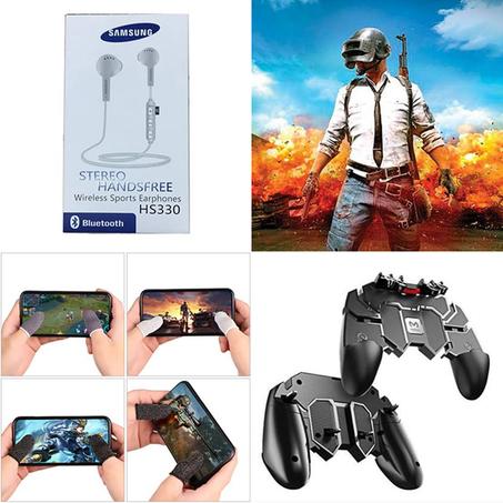 Manette 4 Boutton + Kitman bluetooth + Gant PUBG