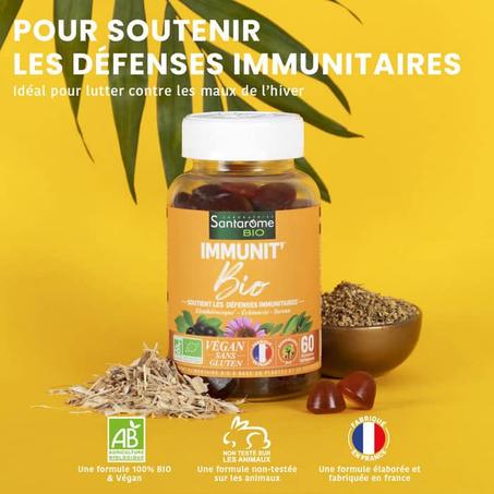 Santarome (IMMUNIT BIO) 60 Gummies  Boost Défense Organisme