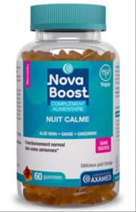 Nova Boost ( NUIT CALME) 60  Gummies. Composé de ( Aloha Vera , Sauge et Gingembre)