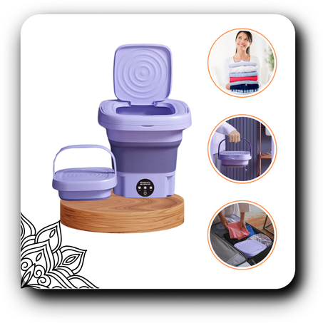 الغسالة الصغيرة المحمولة القابلة للطي