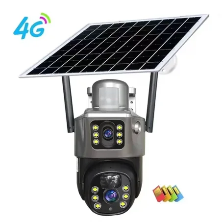 Caméra de Surveillance Solaire Sans Fil – Caméra Intelligente Extérieure avec Vision Nocturne et Contrôle à Distance