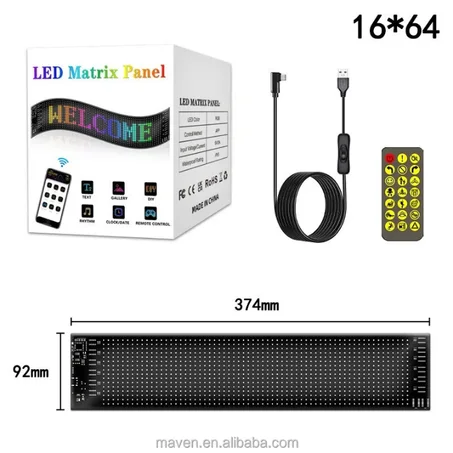 Panneau LED Intelligent Personnalisable RGB – Transformez Votre Voiture ou Votre Commerce avec un Affichage Unique et Moderne