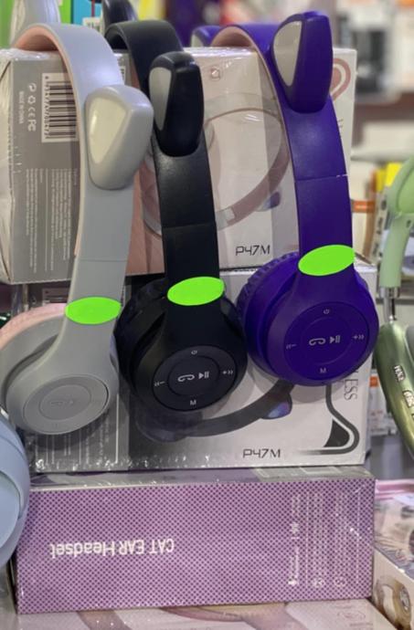 سماعات بلوتوث أذنين القطة