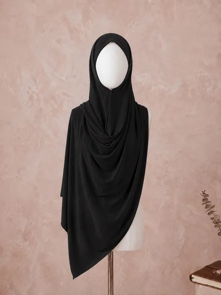 HIJAB JERSEY PREMIUM NOIR