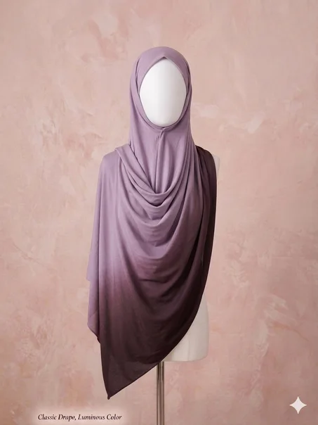 HIJAB JERSEY DEGRADE  MAUVE