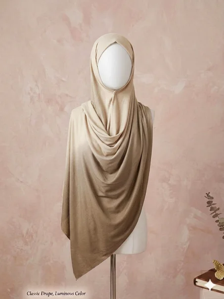 HIJAB JERSEY DEGRADE BEIGE