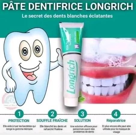 ✨ PÂTE DENTIFRICE LONGRICH – LE SECRET D'UN SOURIRE ÉCLATANT ! ✨