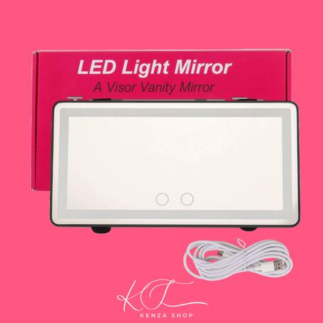 مرآة مكياج مضيئة LED