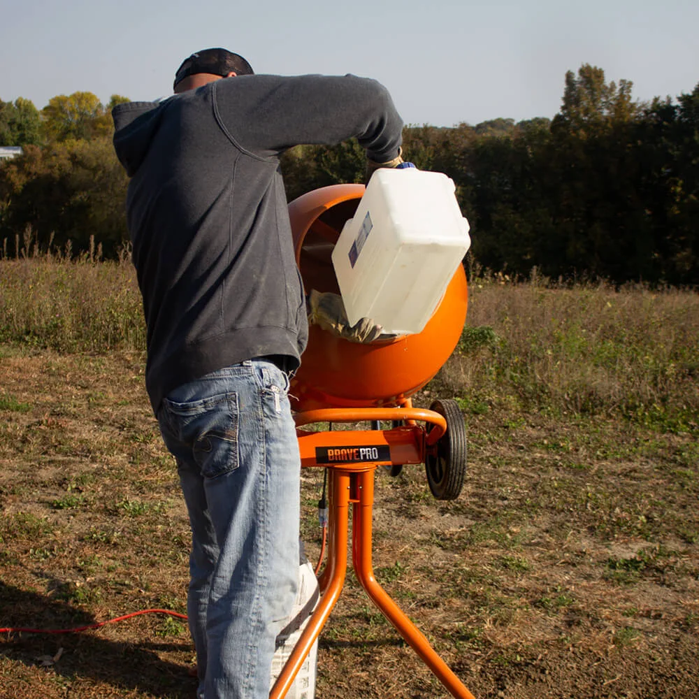Brave GPE211005 MIXZR 5-Cu. Ft. Direct Drive Cement Mixer Includes Stand