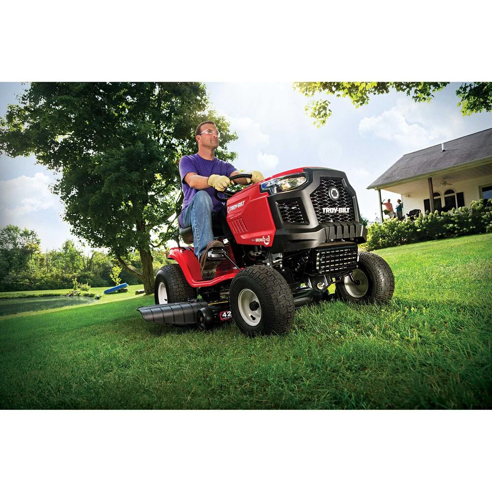 Troy Bilt Bronco 42 Riding Lawn Mower | 547cc Troy-Bilt engine | 42