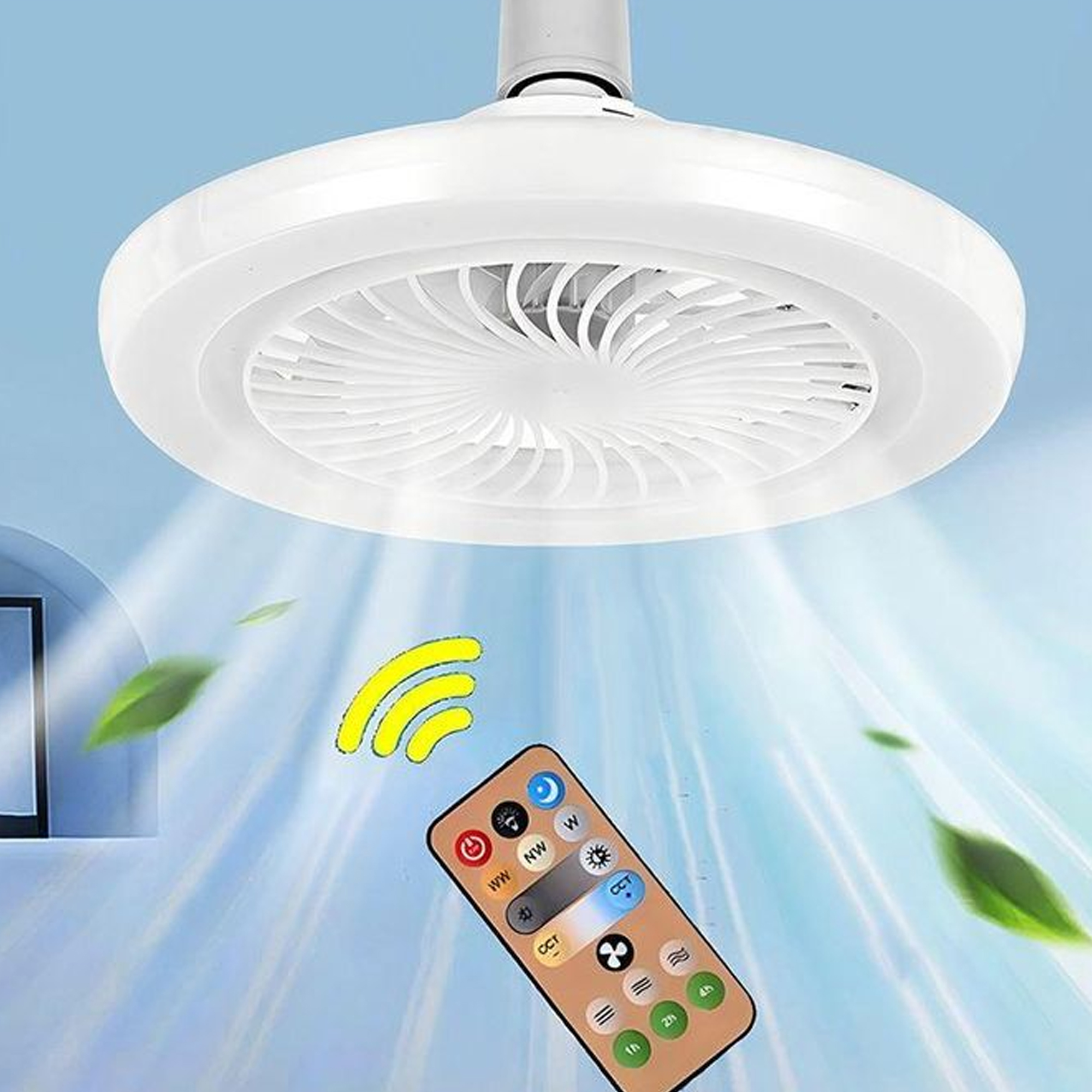 Modern fan and lighting
