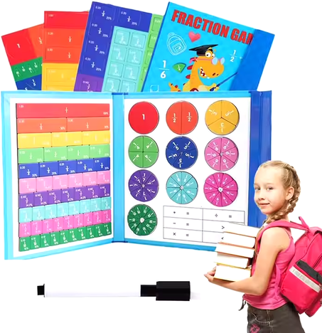 Montessori Magnetic Fractions Puzzle Book for Kids!