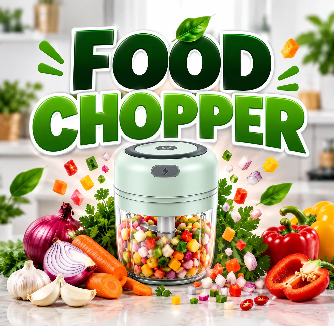 Portable Electric Vegetable Chopper
