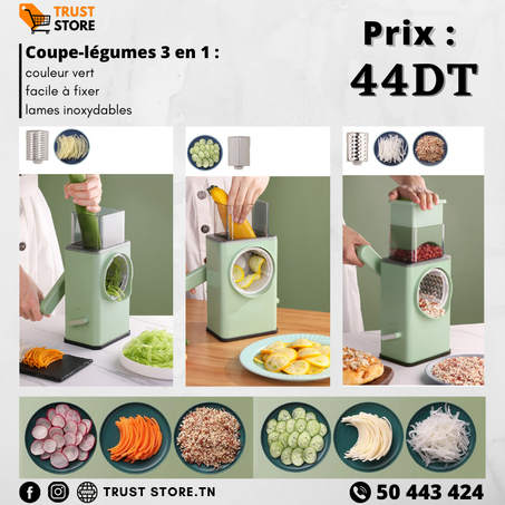 Coupe-légumes 3 en 1
