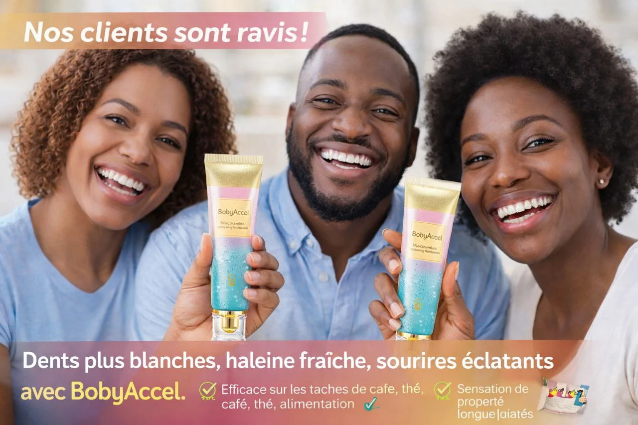👉 Dentifrice Blanchissant à la Niacinamide – Anti-Taches & Haleine Fraîche