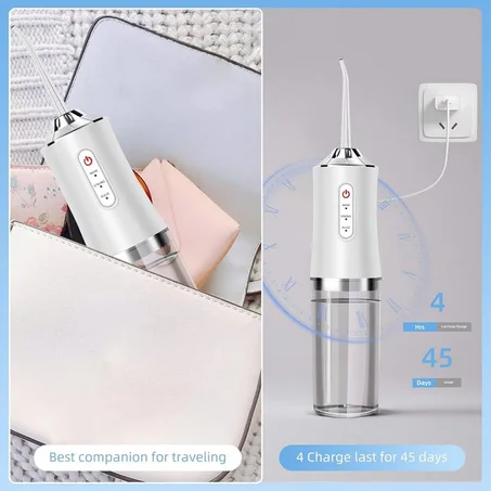 Cordless Water Flosser – Portable Dental Cleaner