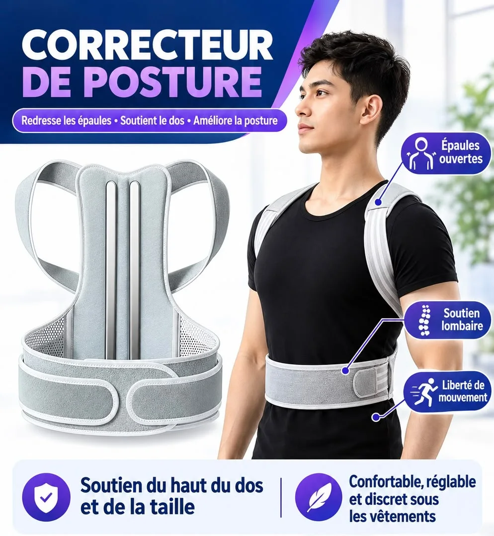 Correcteur de Posture Médical Ajustable