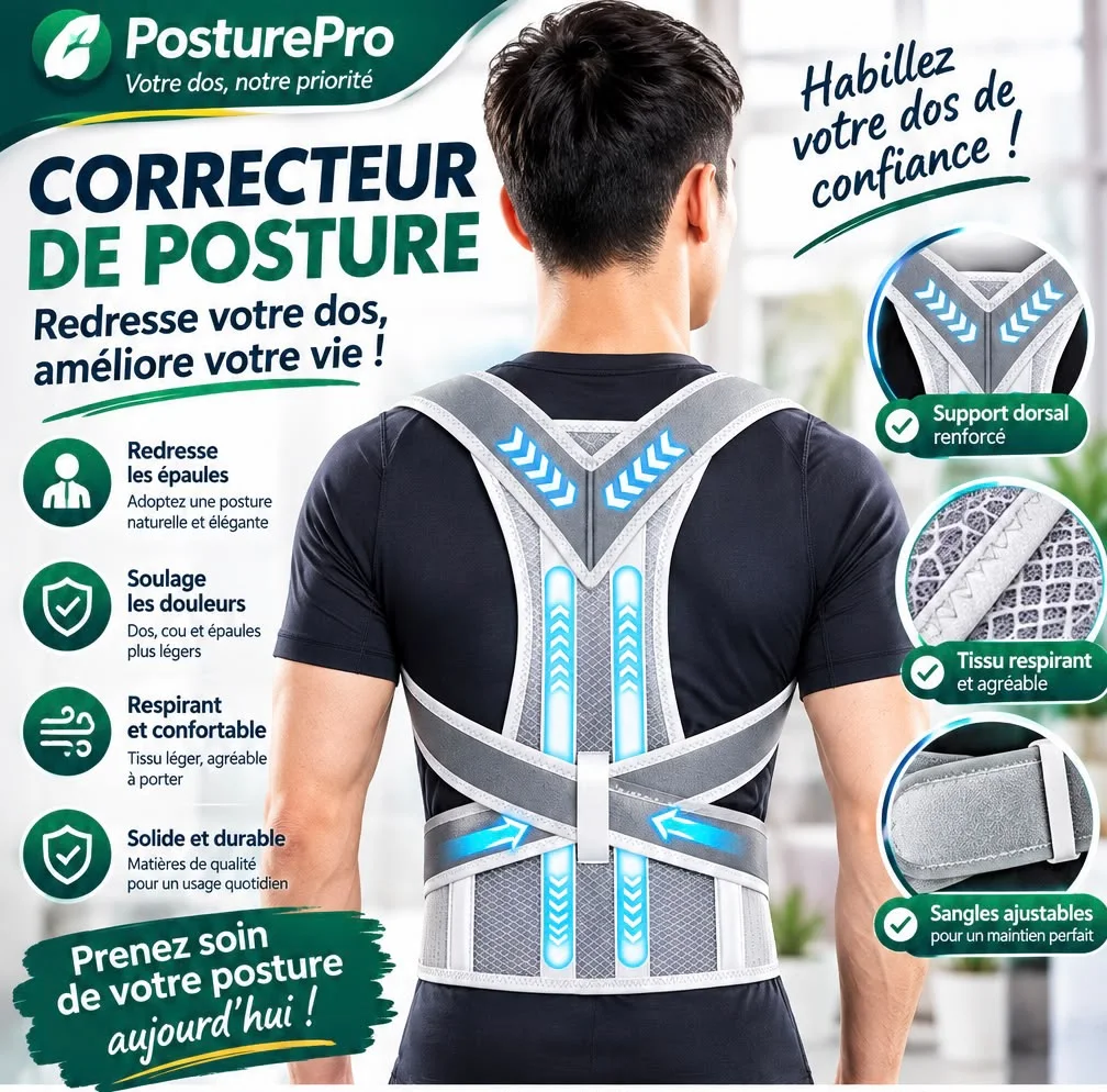 Correcteur de Posture Médical Ajustable