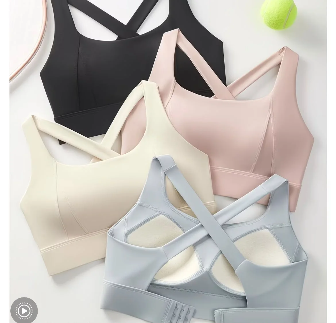 Soutien-Gorge de Sport Anti-Choc avec Maintien Dorsal
