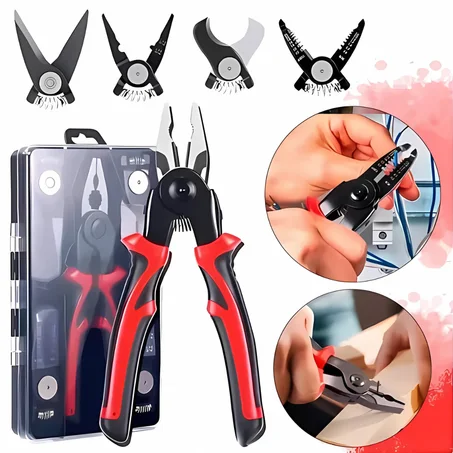 5-en-1 Pince Multifonctions Professionnelle – Kit Complet