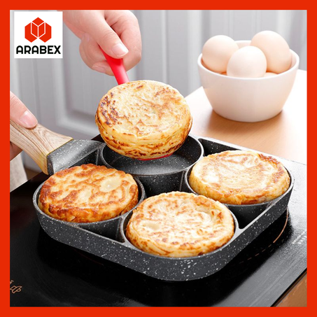 Poêle à frire à quatre trous