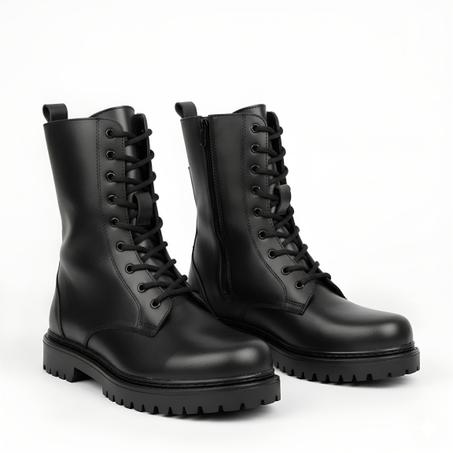 BRODEQUIN NOIR EN CUIR