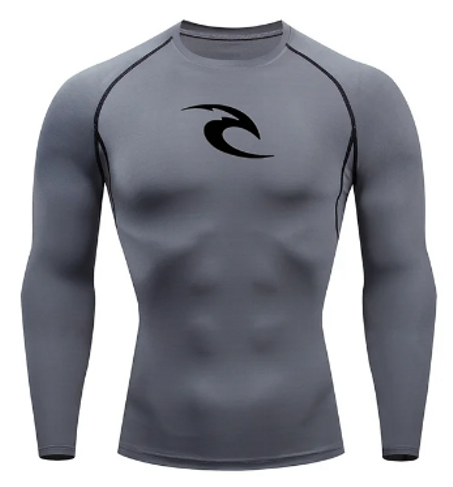 قميص رجالي مضغوط بأكمام طويلة لعام 2023 قميص MMA للياقة البدنية ورياضة الجري والصالة الرياضية مريح موضة يسمح بالتهوية ملابس رياضية سريعة الجفاف