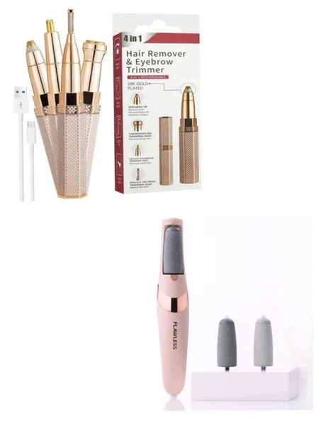 قلم ازالة الشعر + جهاز تشقق القدمين ⭐️⭐️⭐️⭐️⭐️