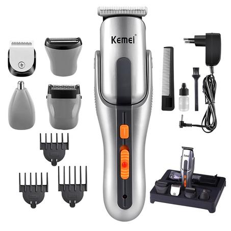 Kit Tondeuse Et Rasoir Cheveux Et Barbe Multifonction 8 En 1 Kemei Km 680A ⭐⭐⭐⭐⭐