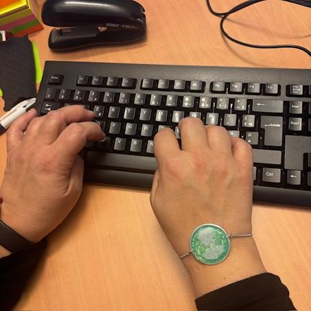 Bracelet Camée Joséphine ( Vert )