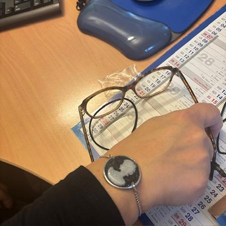 Bracelet Camée Joséphine ( noir )