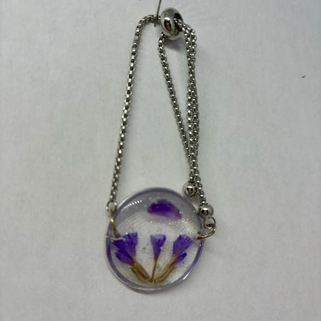 Bracelet Améthyste & Flower power