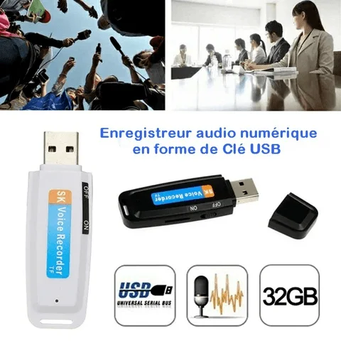 cle usb enregistreur vocal