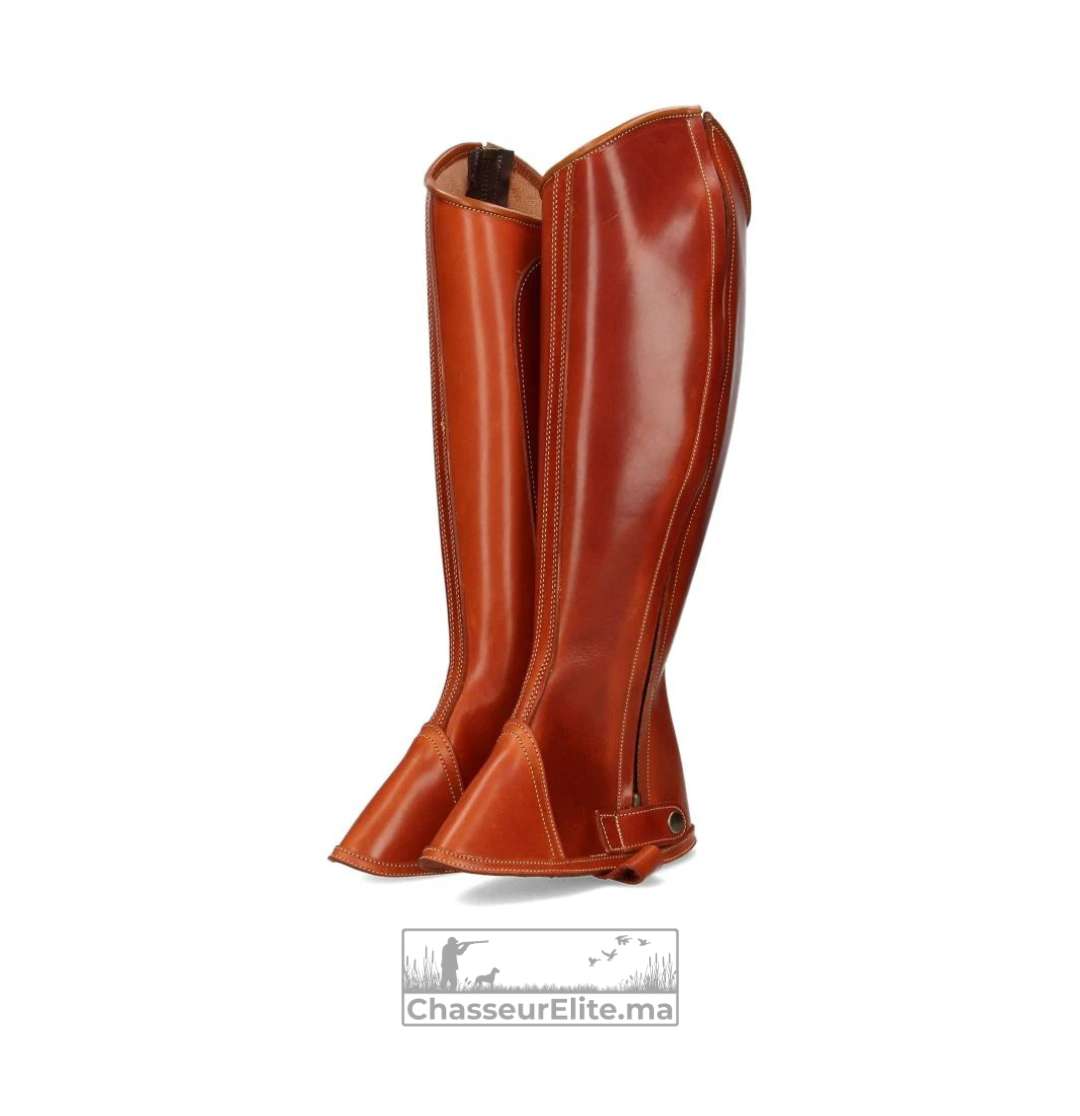 Protège-jambes en cuir anti-serpents